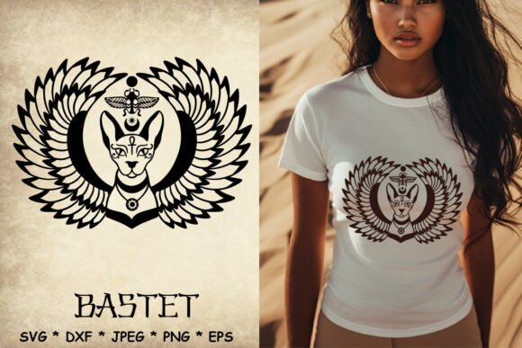 Bastet Winged Cat SVG Review