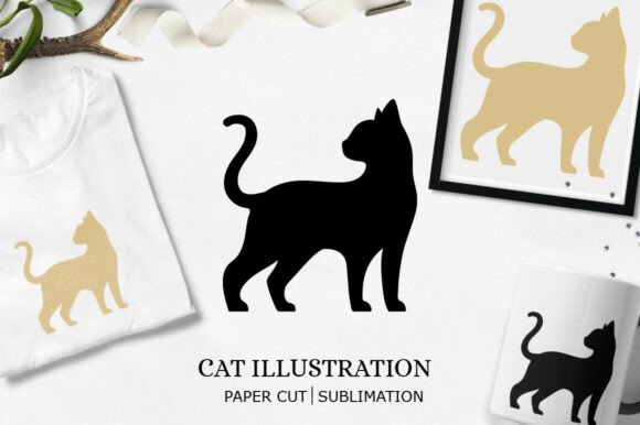 Cat Paper SVG Cat SVG Cat Silhouette Review