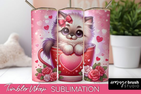Cat Tumbler Wrap Valentine’s Day Design Review