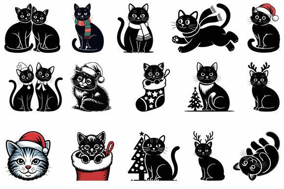 Christmas Black Cat SVG Bundle Review