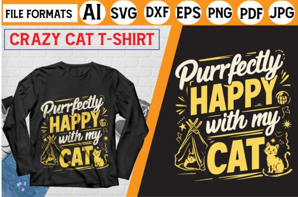 Crazy Cat T-shirt Design Print on Demand Review