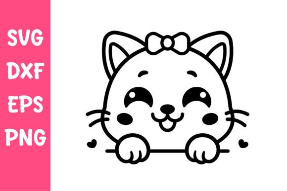 Cute Cat SVG Kitty Face Cut File Review