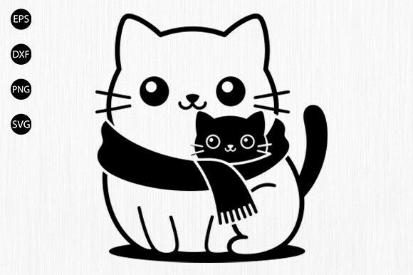 Cute Ghost with Cat Svg, Spooky Cat Svg