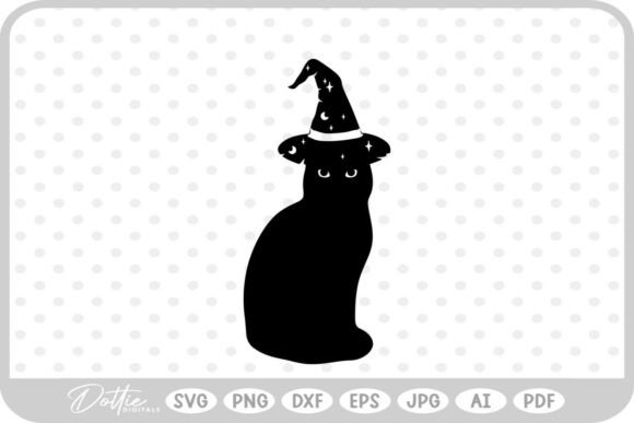 Halloween Witches Cat SVG PNG Review