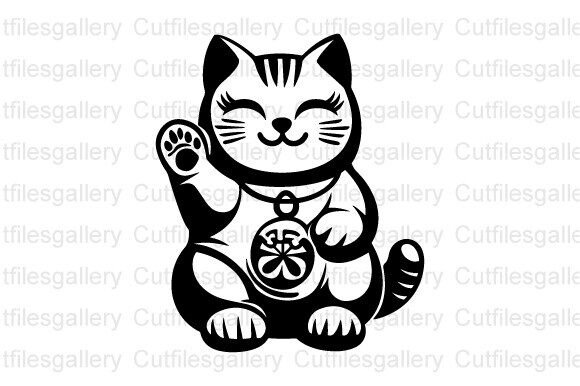 Japanese Lucky Cat SVG, Japanese Cat SVG: A Designer's Review