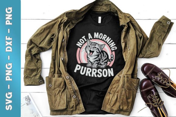 Not a Morning Purrson Cute Cat SVG Review