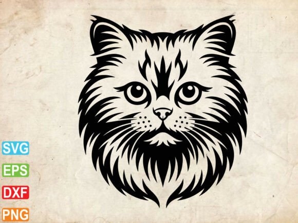 Persian Cat Svg, Persian Cat Clipart Review