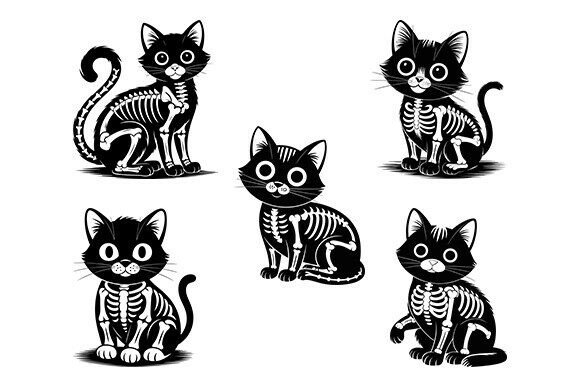 Skeleton Cat Svg Halloween Bundle Review