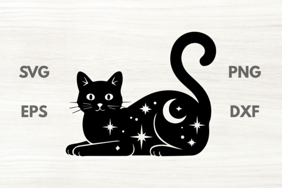 Stars and Moon Black Cat SVG: A Designer's Review